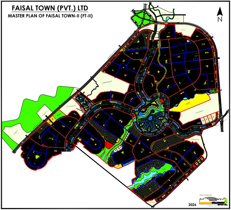faisal town phase 2 p block master plan